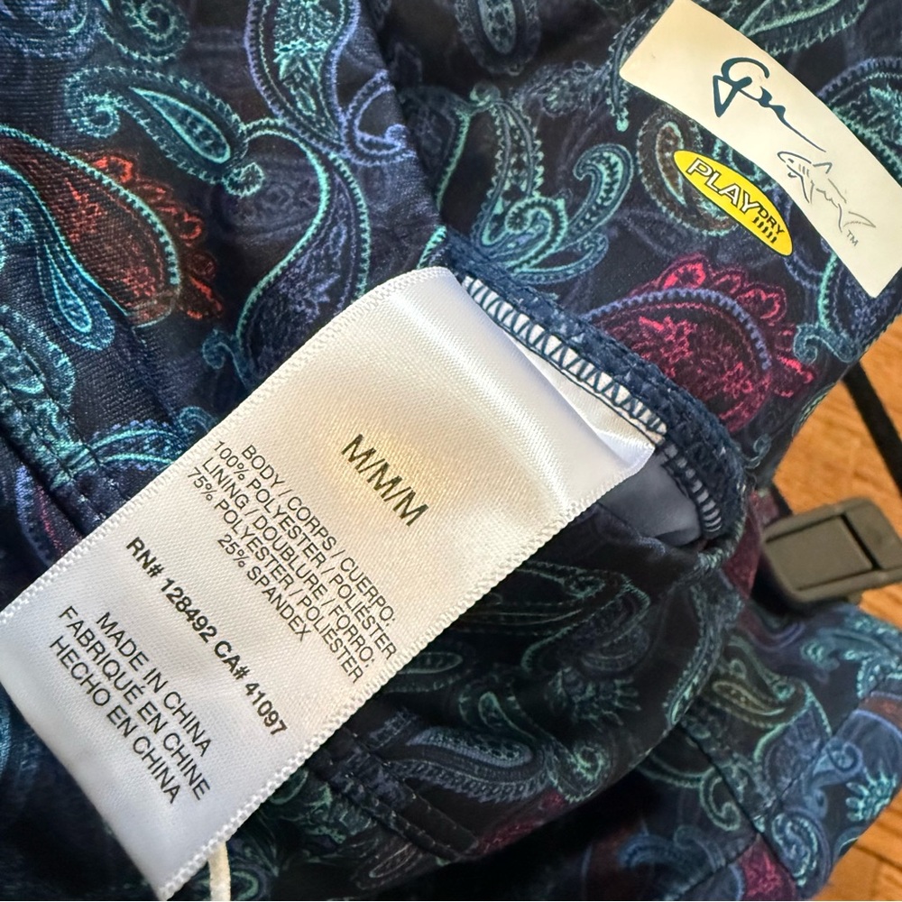 Greg Norman Collection Blue Paisley Skirt - Picture 8 of 13